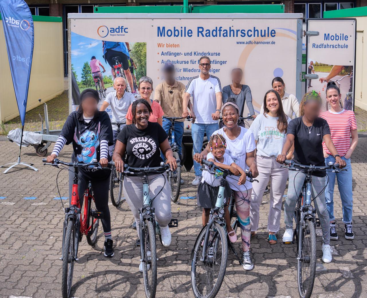 Radfahren lernen in sicherer Umgebung